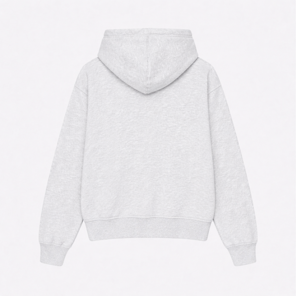 Heather White Hoodie