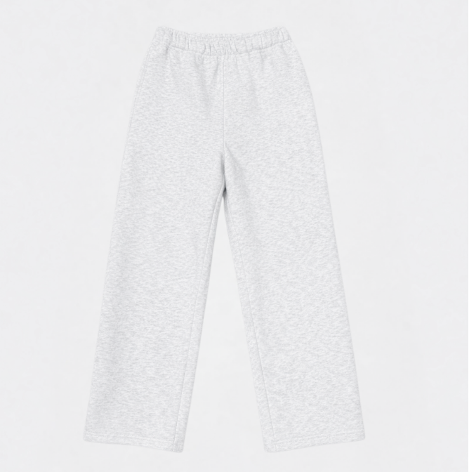 Heather White Sweatpants