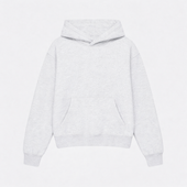 Heather White Hoodie